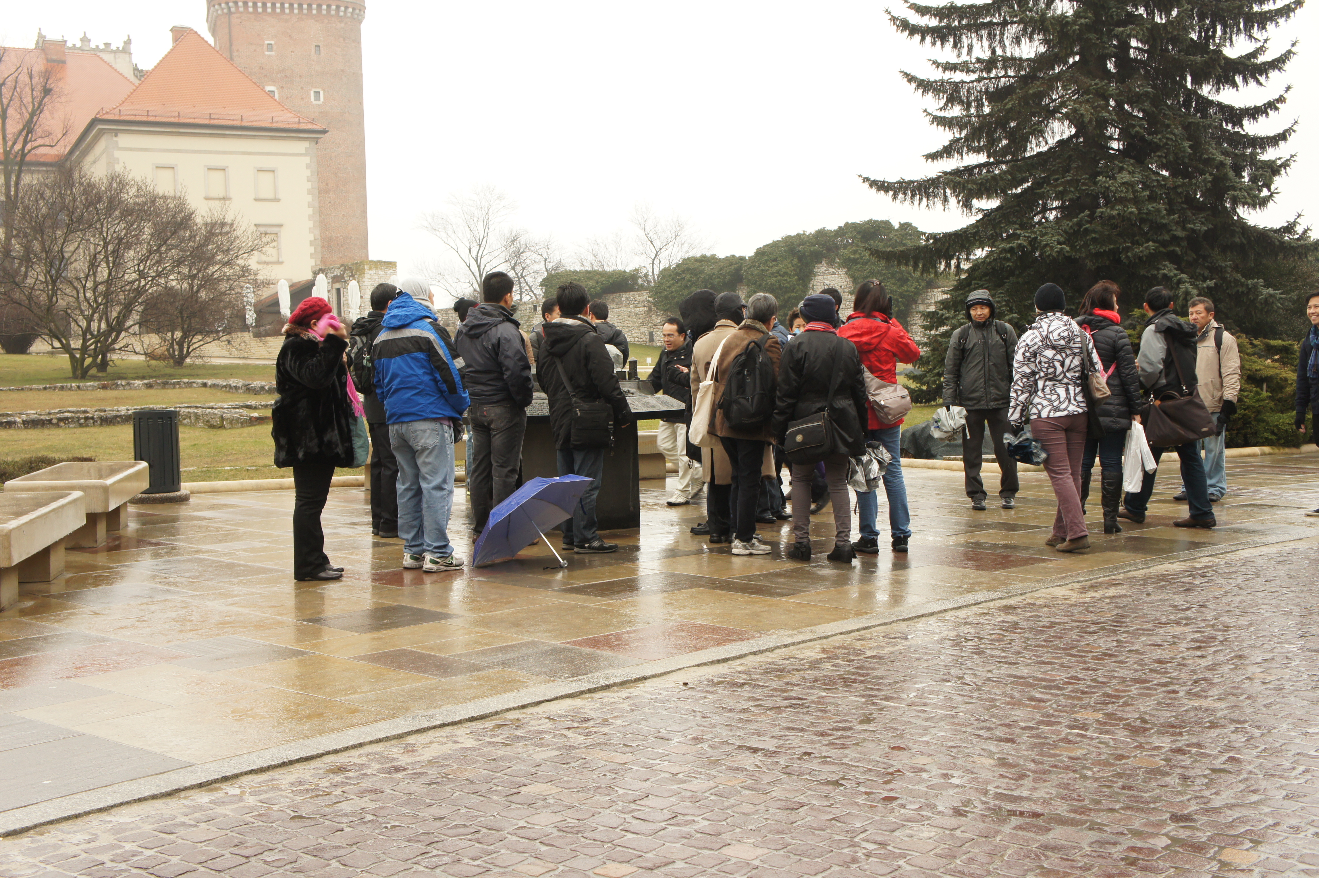 First Thai tourists we have met so far. We met them outside the Wawel cathedral