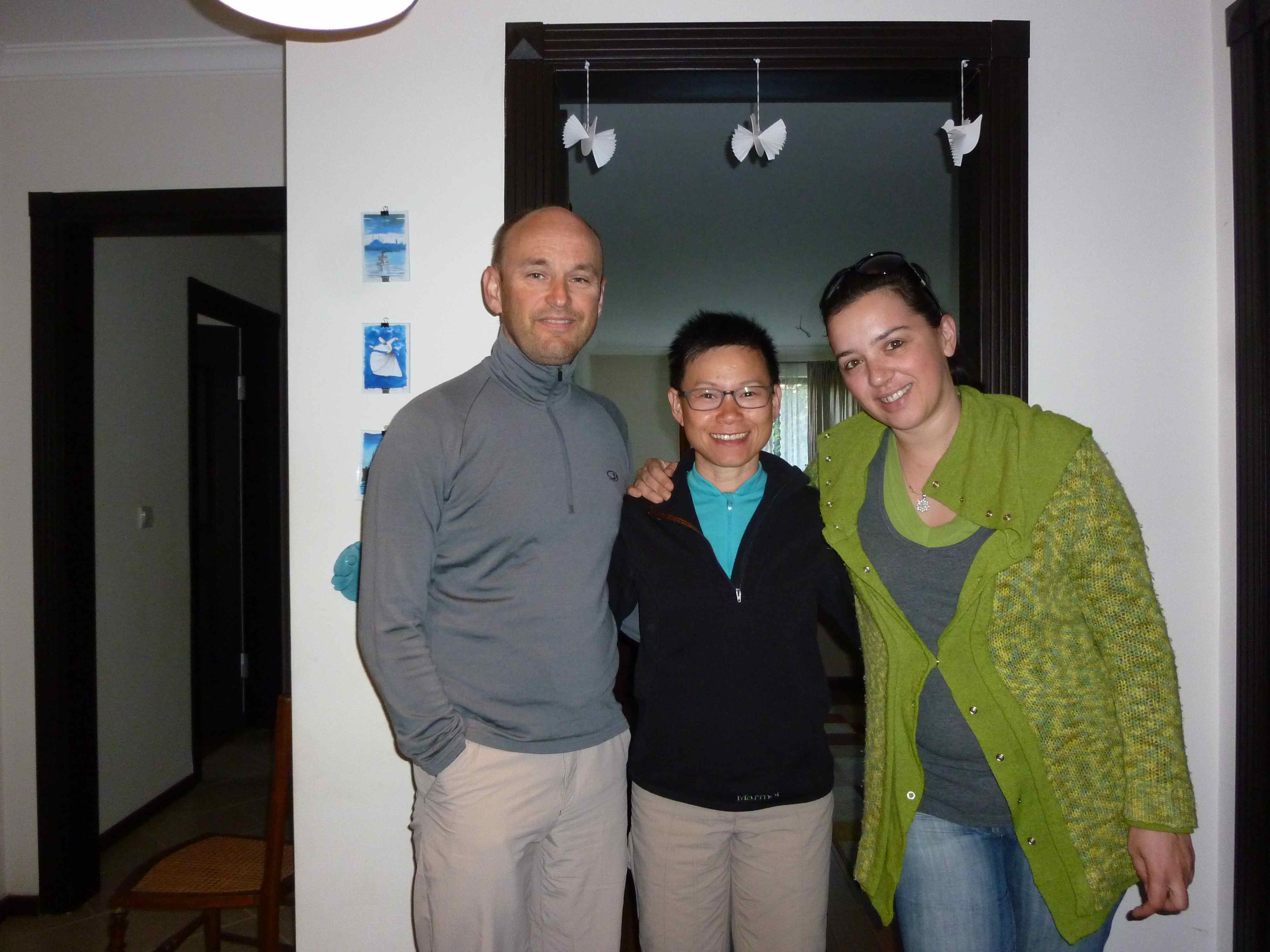 Deniz and us in her apartment