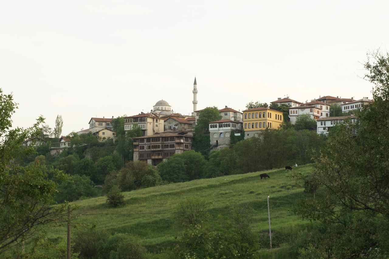 New town of Safranbulo seen from the road back from old town.
