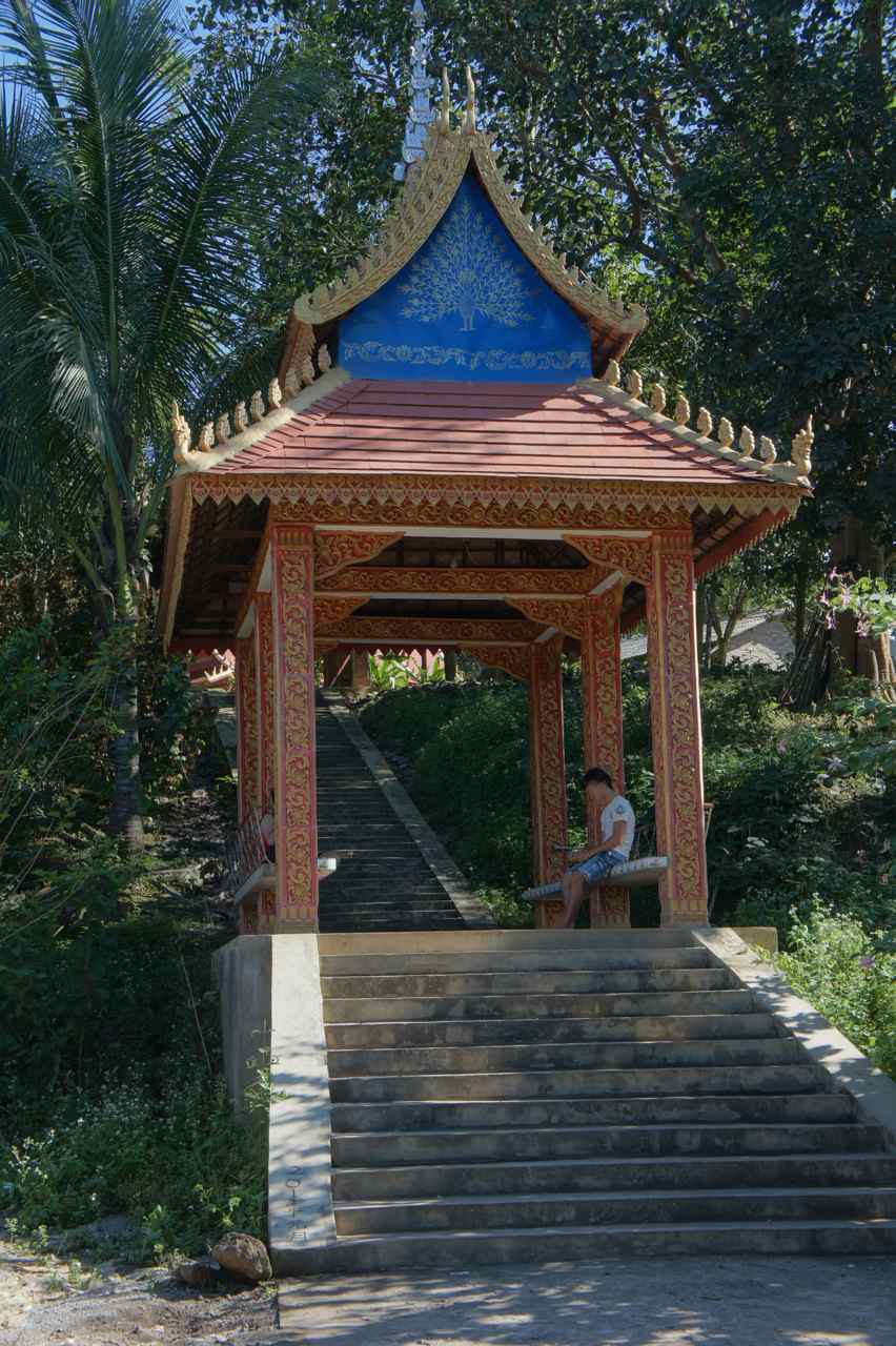 The entrance to the thai style temple next to the hotel where we are staying right now
